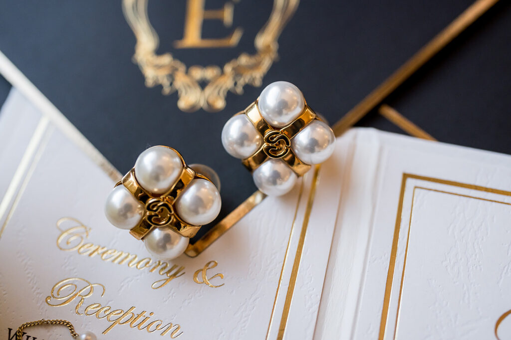 The Whitley Hotel Wedding captured by JAM&CO Studios wedding photo and video team, brides earrings
